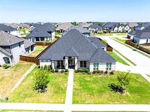 Aerial view of the block. All have large lots and smooth sidewalks