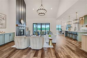 Oversized island with pendant lights, granite composite sink