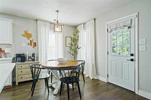 Foyer entrance featuring dark hardwood / wood-style flooring